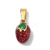 304 Stainless Steel Enamel Fruit Vegetable Charms STAS-F336-02D-G-1