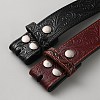 2Pcs 2 Colors Cowboy Theme Cowhide Floral Embossed Corset Belts AJEW-WH20097-074A-2