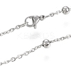 Non-Tarnish 304 Stainless Steel Cable Chain Necklaces LS-NJEW-M183-05P-3