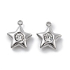 304 Stainless Steel Pendants STAS-Z121-55P-1