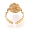 Adjustable Ion Plating(IP) 304 Stainless Steel Cuff Open Rings for Women RJEW-N052-24G-3