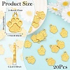 20Pcs Rack Plating Alloy Charms FIND-YW0008-09-2