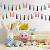 Wool Felt Ball Tassel Garland Banner DIY-WH20011-28B-5