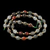 Natural Bloodstone/Heliotrope Stone Beads Strands G-F809-A13-01-3