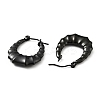 Ion Plating(IP) 304 Stainless Steel Teardrop Hoop Earrings for Women EJEW-G293-12EB-2