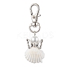 Angel Spiral Shell Pendant Decooration HJEW-JM01964-03-1