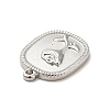 Non-Tarnish 304 Stainless Steel Pendants STAS-E176-09P-4