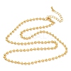 Brass Ball Chain Necklaces for Women NJEW-B148-01B-G-1