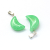 Moon Dyed Natural Malaysia Jade Pendants G-Q369-15-2