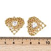 304 Stainless Steel Rhinestone Pendants STAS-L290-52G-3