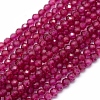 Lab Grown Red Corundum Beads Strands G-E411-40-3mm-1-1