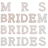 5 Sets 5 Styles Plastic Pearl Rhinestone and Non-woven Fabric Cloth Patches DIY-FG0005-46-1