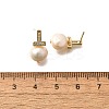 Natural Pearl Ear Studs EJEW-L099-09G-5