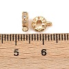 Brass Micro Pave Cubic Zirconia Tube Bails KK-K407-45G-3