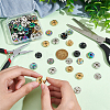 Unicraftale 40 Sets 4 Colors 202 Stainless Steel Snap Buttons BUTT-UN0001-18-4