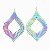 Ion Plating(IP) 304 Stainless Steel Filigree Big Pendants X-STAS-S108-60-2