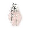 Natural Rose Quartz Pendants G-C246-06P-1