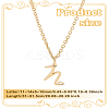1pc 304 Stainless Steel Letter Pendant Necklaces NJEW-LP0001-39N-G-2