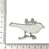 Tibetan Style Big Pendant Settings for Enamel X-TIBEP-292-AS-FF-4