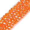 Electroplate Glass Beads Strands LS-EGLA-A044-T4mm-B25-1