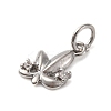 Brass Micro Pave Clear Cubic Zirconia Charms KK-P308-72P-2