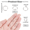 200Pcs 316 Surgical Stainless Steel Earring Hooks DIY-DC0001-49-5