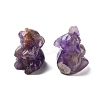 Natural Amethyst Carved Figurines DJEW-L023-D04-1
