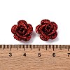 3D Rose Flower Baking Paint Aluminum Beads FIND-L019-01F-3