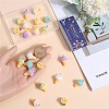 24Pcs 6 Colors Opaque Resin Imitation Food Pendants RESI-SC0002-85-3