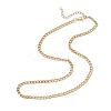 3.5MM 304 Stainless Steel Curb Chain Necklaces for Women NJEW-JN05584-5