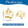 20Pcs 2 Colors Opaque Resin Pendants RESI-PH0002-58-4