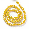 Electroplate Glass Beads Strands EGLA-A034-P10mm-A07-3