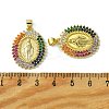 Brass Micro Pave Colorful Cubic Zirconia Pendants KK-H472-51A-G-3