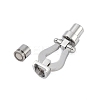 Tarnish Resistant 304 Stainless Steel Magnetic Clasps with Glue-in Ends X-STAS-K282-02P-2