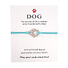 Alloy Dog Paw Print Link Bracelet ANIM-PW0001-027F-1