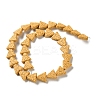 Triangle Dyed Natural Lava Rock Beads Strands G-O126-04A-08-2