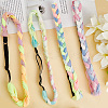 4Pcs 4 Colors Polyester with Spandex Cloth Headbands AJEW-SP0003-14-7
