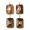 Natural Tiger Eye Pendants G-I391-03G-04-1