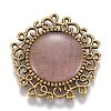 Hollow Retro Plastic Imitation Cat Eye Cabochons LS-KK-Z004-01B-AG-1