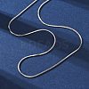 Brass Snake Chains Necklaces for Women NJEW-D302-14P-4