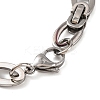 Tarnish Resistant 201 Stainless Steel Byzantine Chain Bracelets BJEW-B078-87P-3