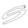Tarnish Resistant Unisex Classic Plain 304 Stainless Steel Mens Womens Cable Chain Necklaces STAS-O037-83P-4