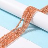 Natural Sunstone Beads Strands G-K315-B02-AA-2