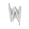 304 Stainless Steel Letter Connector Charms STAS-M108-01P-23-1