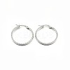 304 Stainless Steel Hoop Earrings EJEW-O024-20-2