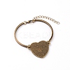 Alloy Bracelet Making FIND-WH0076-06-1