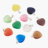 20Pcs 10 Colors Cat Eye Pendants G-CW0001-10-3