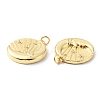 Rack Plating Brass Micro Pave Cubic Zirconia Pendants KK-F852-04G-2