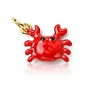 Brass Enamel Pendants X-KK-C143-54A-G-2