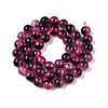 Dyed Natural White Jade Beads Strands G-T138-8mm-210-15-2